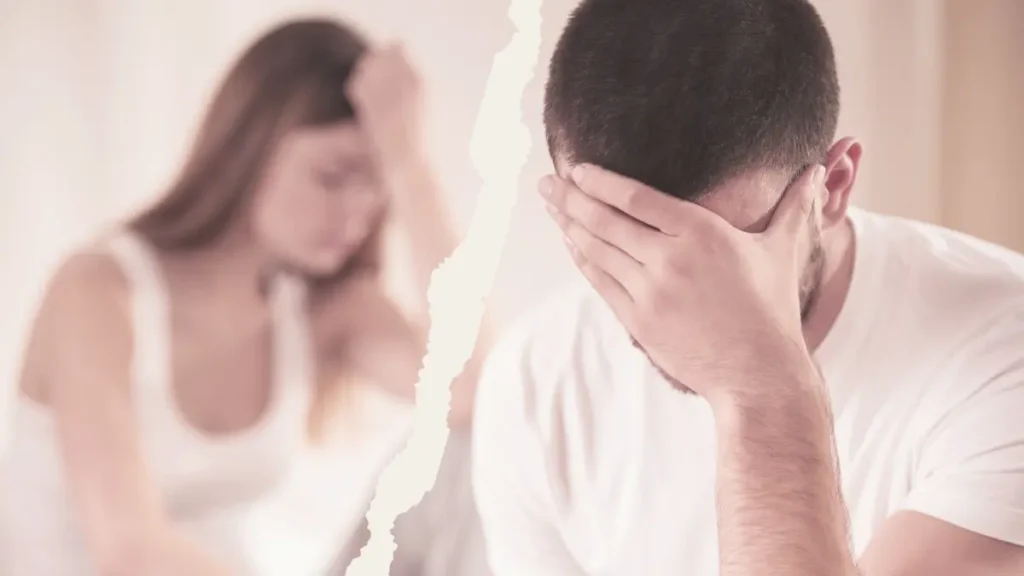 Para doświadczająca emocjonalnego dystansu, symbolizująca brak seksu w związku.